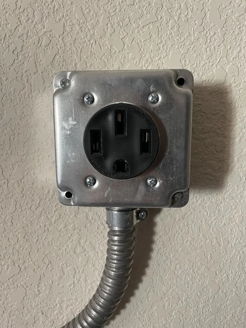 NEMA 14-50 outlet installed for Electrical Panel Upgrade in Cashmere